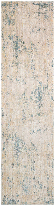 Essence ESSC04 Gold Teal Runner Rug