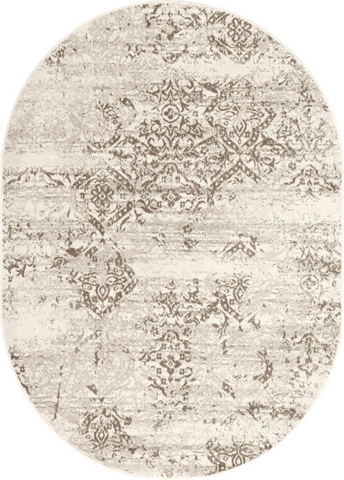 Tappeto floreale sbiadito 120x170 cm Beige