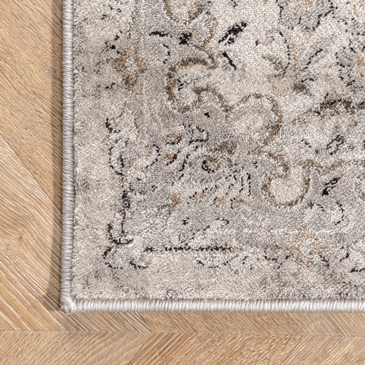 Faded Rosette Area Rug in Ivory 120x180 cm