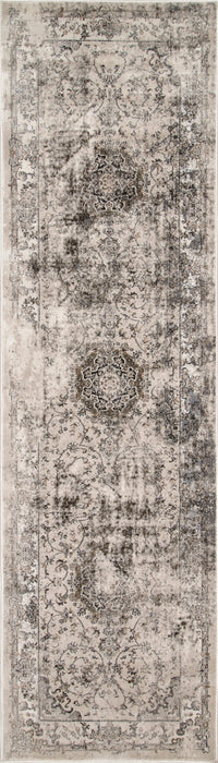 Faded Rosette Area Rug in Ivory 120x180 cm