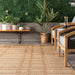 Faded Stripes Brown Area Rug for Indoor Outdoor Use