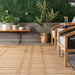 Faded Stripes Brown Indoor Outdoor Area Rug 120x180 cm