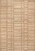 Faded Stripes Brown Indoor Outdoor Area Rug 120x180 cm