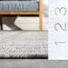 Faded Stripes Grey Indoor Outdoor Area Rug 120 x 180 cm