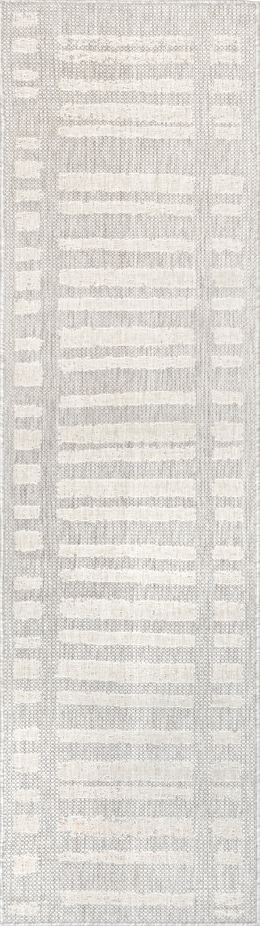 Faded Stripes Grey Indoor Outdoor Area Rug 120 x 180 cm