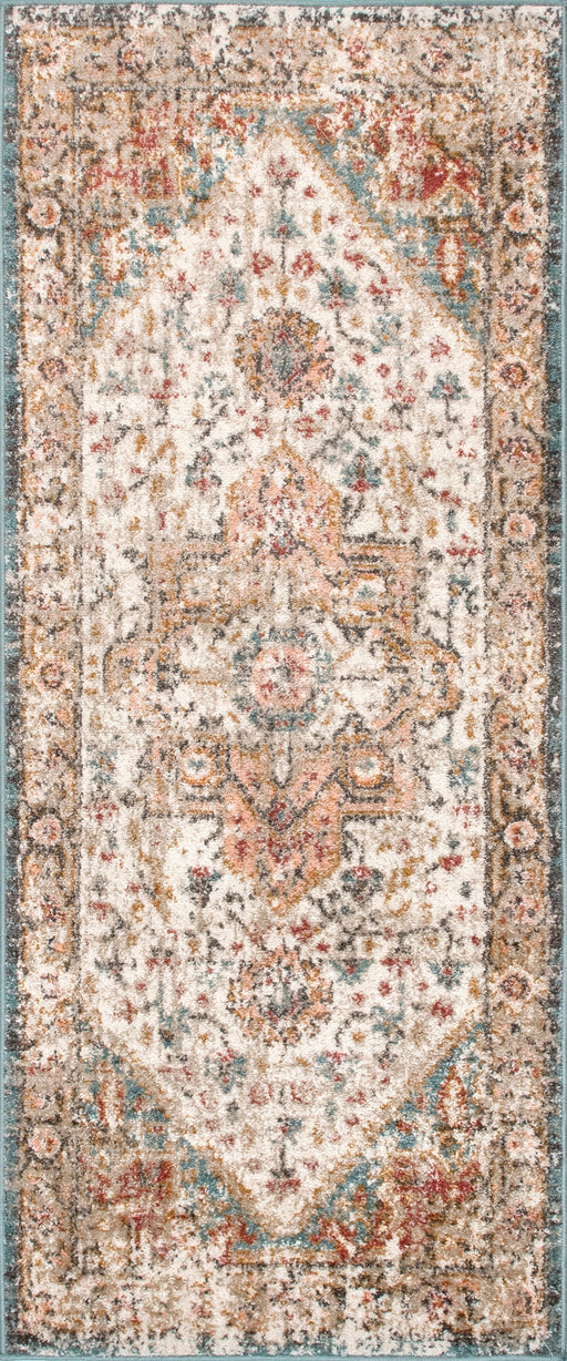 Tappeto con medaglione Herati sbiadito, 152x244 cm