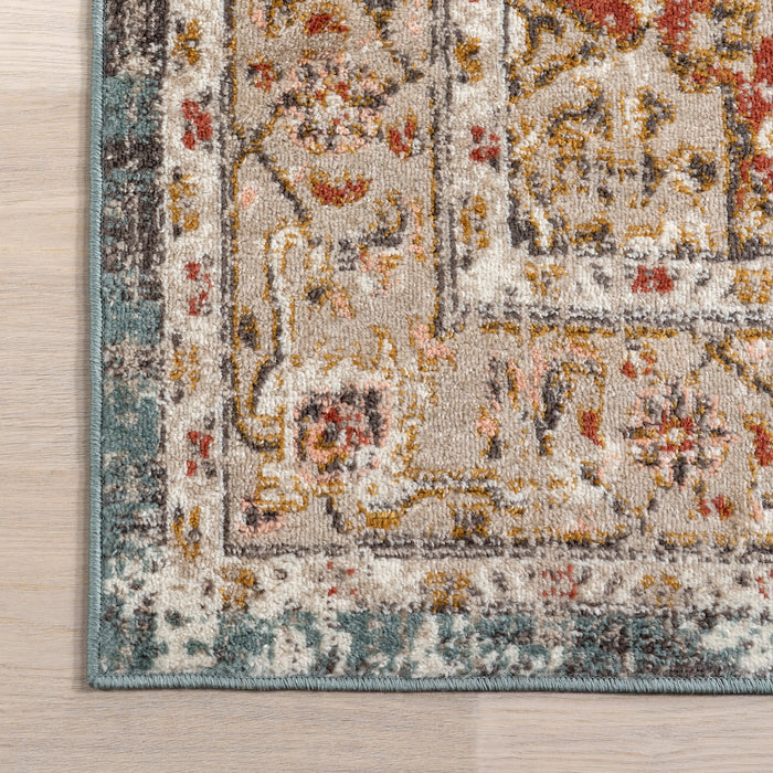 Fading Medallion Area Rug 160x230 cm Beige