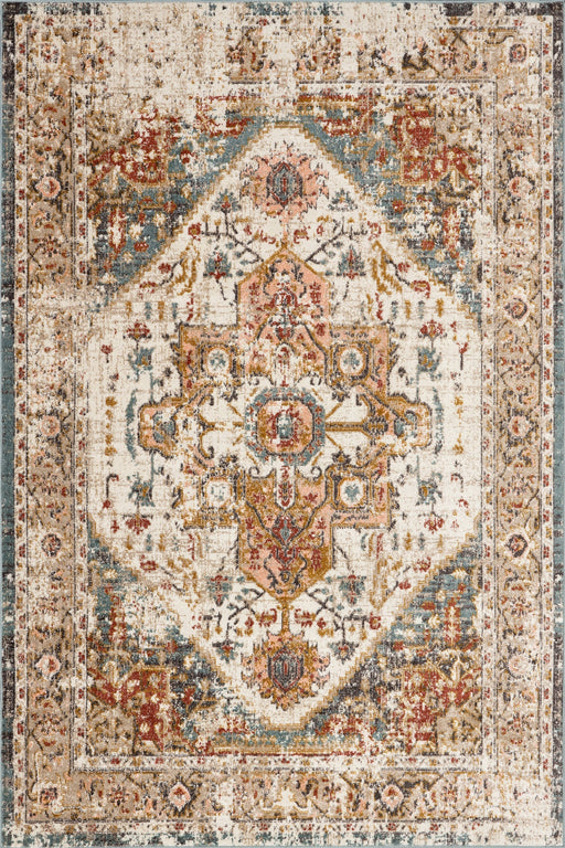 Fading Medallion Area Rug 160x230 cm Beige