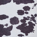 Faux Cow Print Animal Skin Printed Polyester Flatweave Black/White Rug