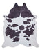 Faux Hide Cow Print Black/White Rug