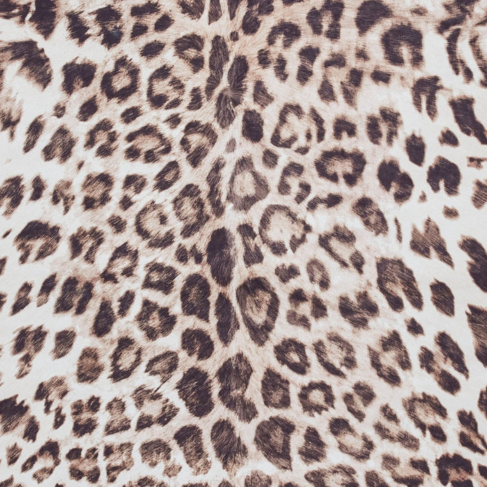 Faux Hide Leopard Print Rug