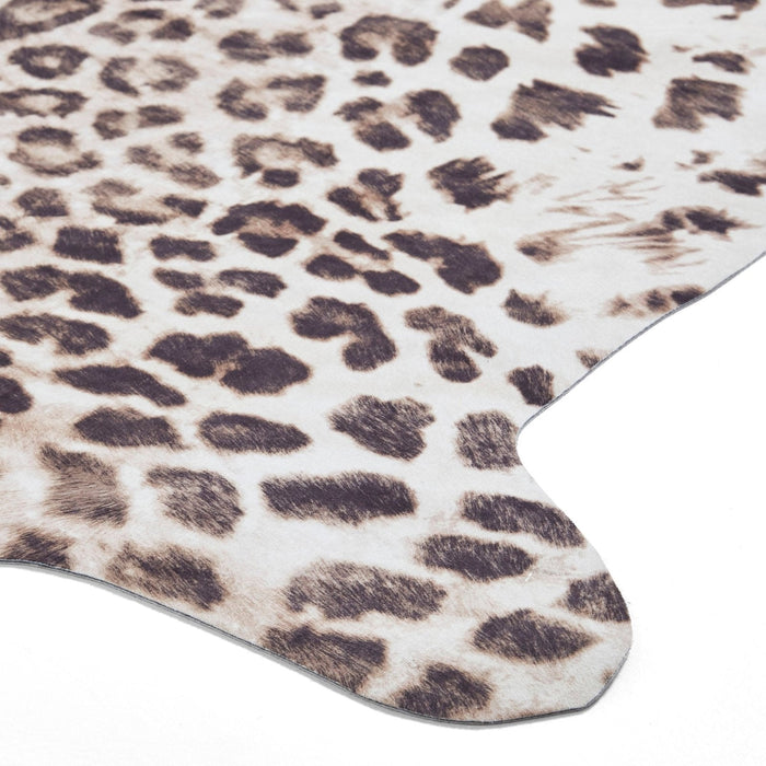 Faux Hide Leopard Print Rug
