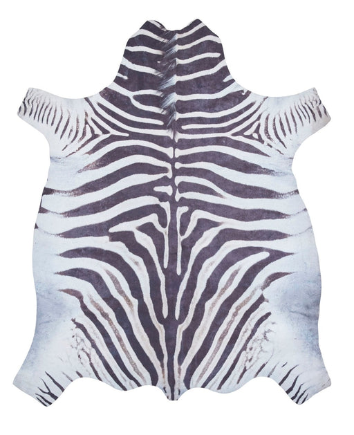 Faux Hide Zebra Print Rug
