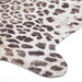 Faux Leopard Print Animal Skin Printed Polyester Flatweave Brown/Beige Rug