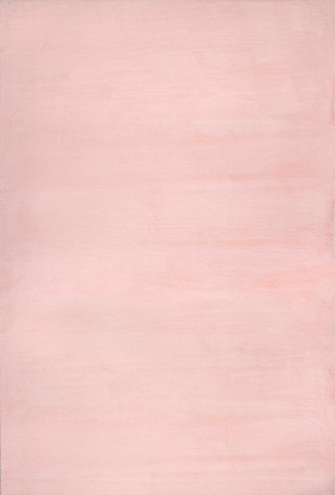 Vloerkleed van imitatiekonijnshag 120x180 cm roze