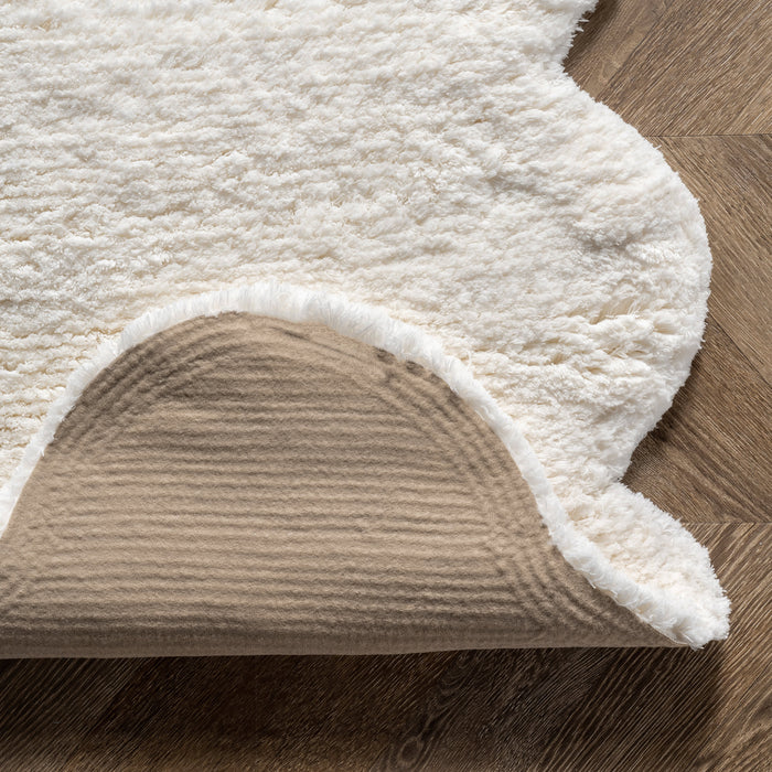 Faux Sheepskin Area Rug 60x80 cm Natural Design