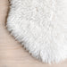 Faux Sheepskin Plush Washable Area Rug 120x160 cm Ivory