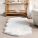 Faux Sheepskin Plush Washable Area Rug 120x160 cm Ivory