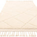 Fes FE01 Moroccan Berber Soft Plush Hand-Carved Boho Cream/White Rug