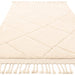 Fes FE01 Moroccan Berber Soft Plush Hand-Carved Boho Cream/White Rug