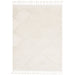 Fes FE01 Moroccan Berber Soft Plush Hand-Carved Boho Cream/White Rug