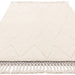 Fes FE05 Moroccan Berber Soft Plush Hand-Carved Boho Cream/White Rug