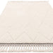 Fes FE05 Moroccan Berber Soft Plush Hand-Carved Boho Cream/White Rug