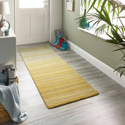 Fine Stripes Ocher Runner -matto