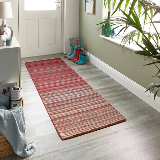 Fine Stripes Red Runner -matto