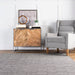 Flatwoven Wool Diamond Pattern Rug Grey 150x240 cm