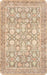 Floral Anti-Fatigue Kitchen Mat 24x36 Inches Beige