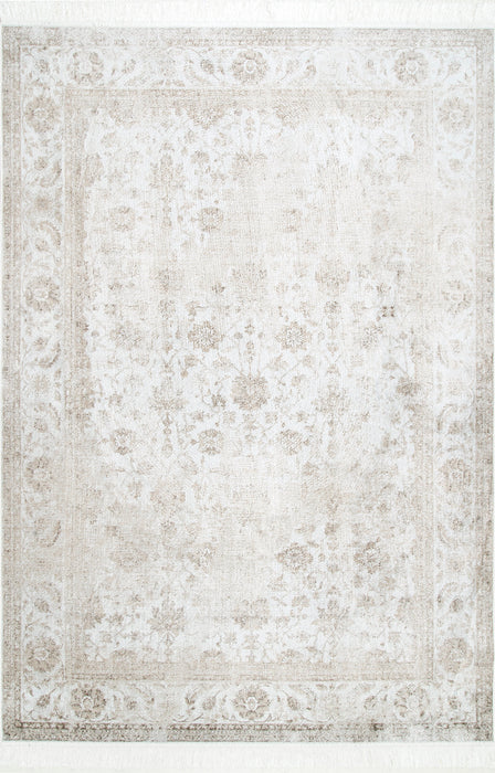 Floral Area matto 100% viskoosi 160x230 cm norsunluu