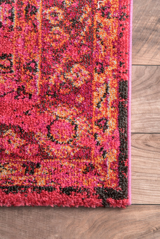 Floral Area Rug Cherry Pink 120x170 cm