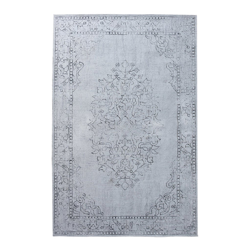 Floral Cotton Chenille Area Rug for Living Room Decor