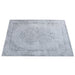 Floral Cotton Chenille Area Rug for Living Room Decor