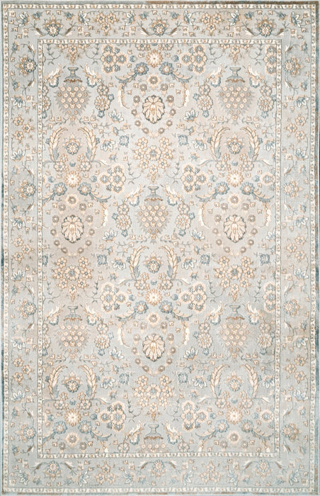 Tappeto dal design floreale 120 cm x 180 cm Beige