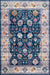 Tappeto dal design floreale in blu 150x230 cm