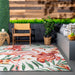 Floral Flamingo Area Rug για εσωτερική εξωτερική χρήση