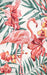 Floral Flamingo Area Rug για εσωτερική εξωτερική χρήση