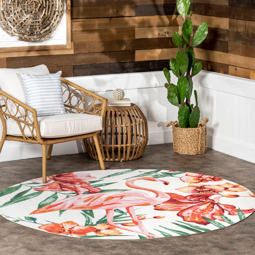 Tappeto floreale Flamingo per uso Home e giardino