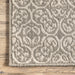 Floral Geometric Area Rug In Grey Color