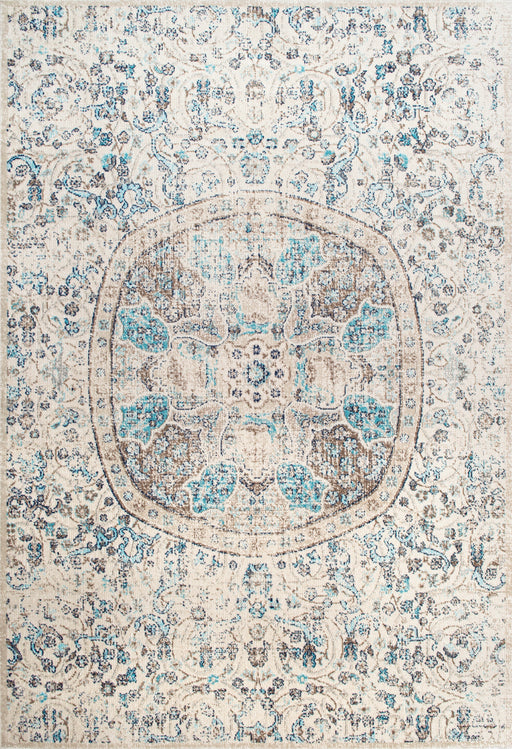 Tappeto floreale Mandala in beige per la decorazione Home 