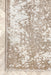 Tappeto con medaglione floreale 140x200 cm Beige