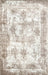 Tappeto con medaglione floreale 140x200 cm Beige