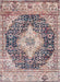 Floral Medallion Area Rug 152x244 cm Multicolor Design