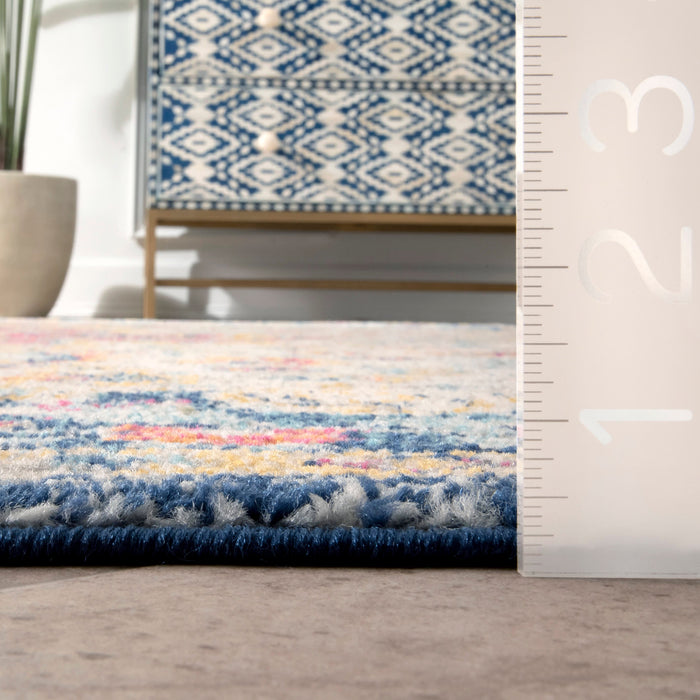 Floral Medallion Area Rug 160cm for Home Decor