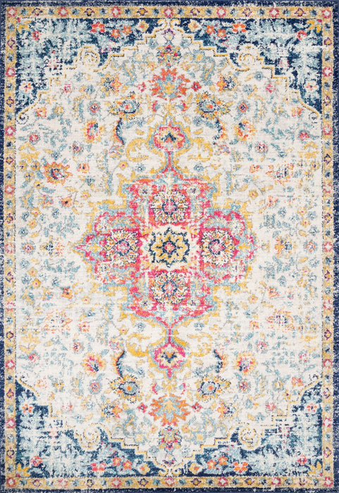 Floral Medallion Area Rug 160cm for Home Decor