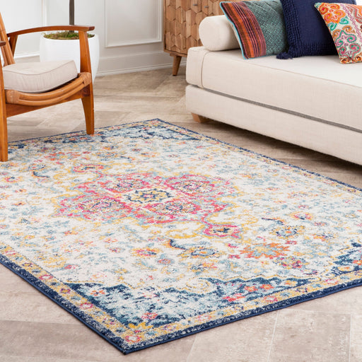 Floral Medallion Area Rug 160cm for Home Decor