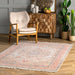 Floral Medallion Area Rug 160x230cm Multicolor Design