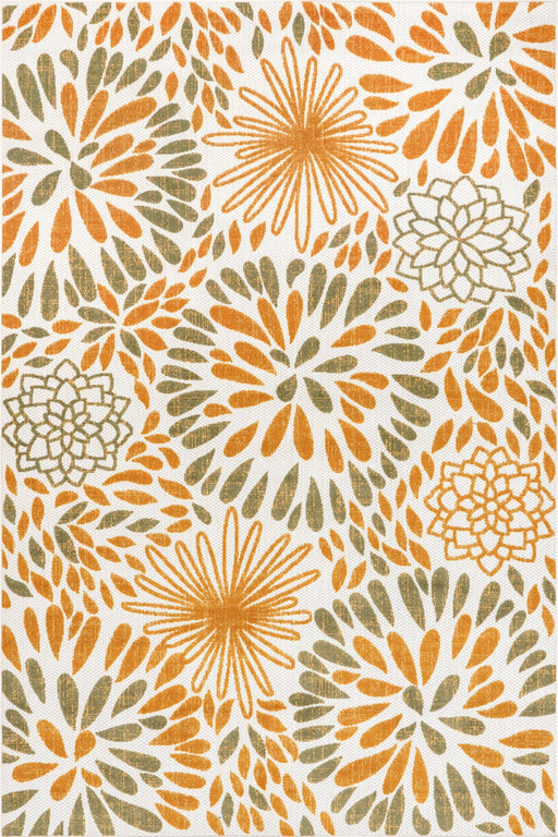 Blomsterteppe uteområde 60x90 cm Oransje Design